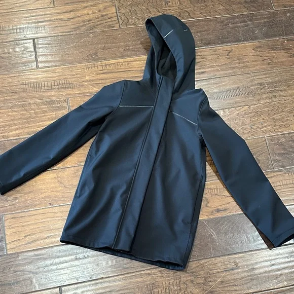 Ivivva by Lululemon Discontinued Line Kids Black Utility Jacket size 8 - Picture 1 of 7